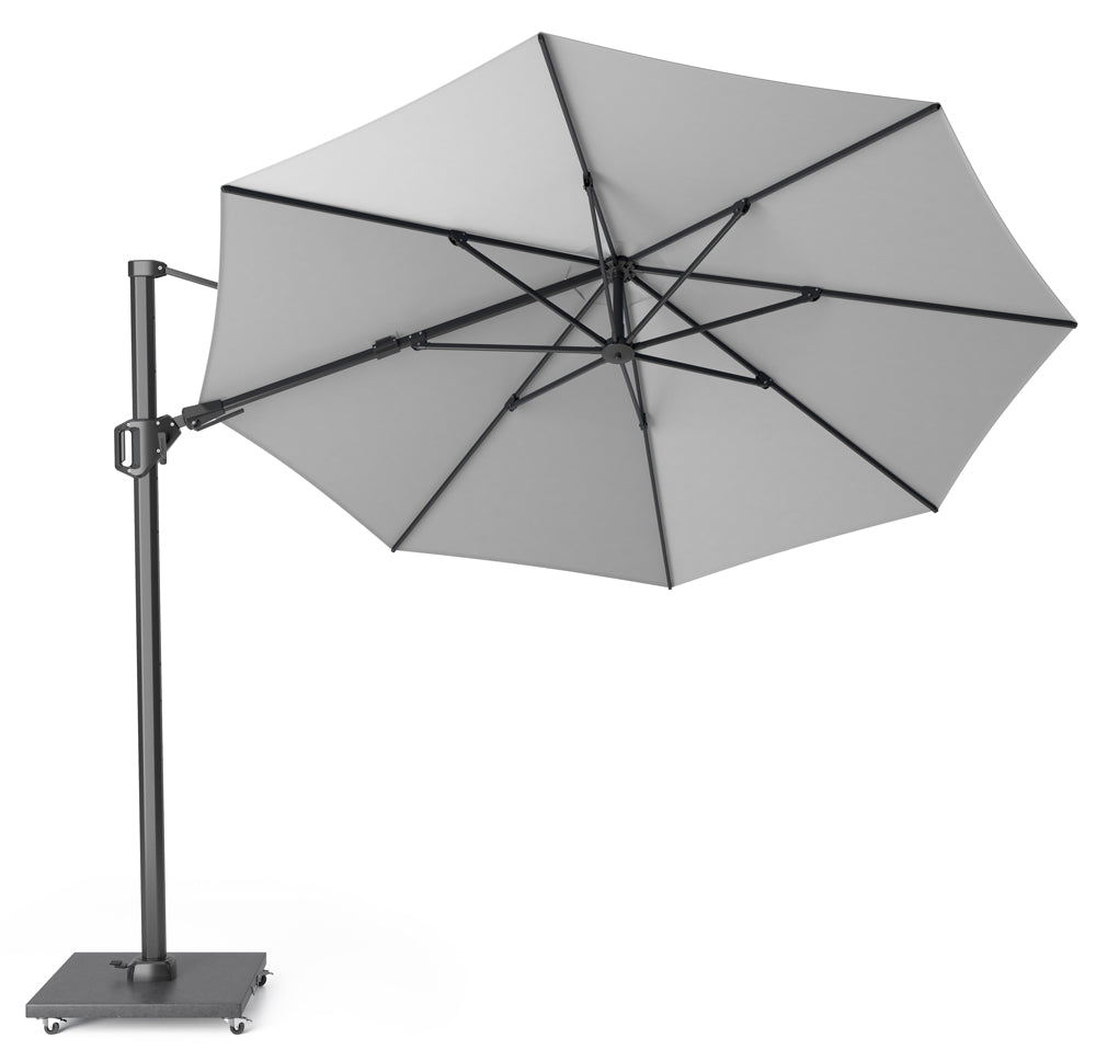 Platinum Challenger parasol T2 350 cm rond cm lichtgrijs
