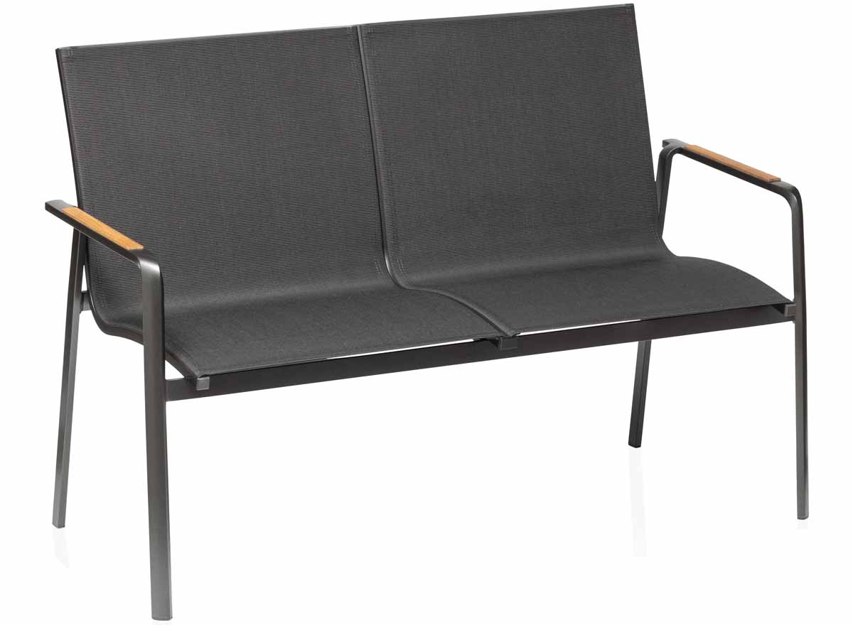Kettler DIAMOND stapelbank textileen antracite