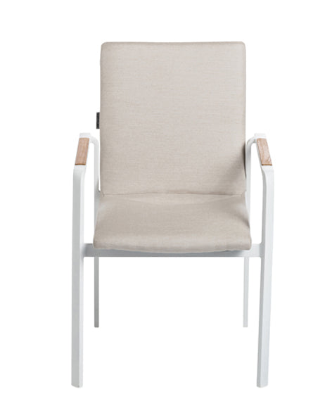 Kettler DIAMOND stapelfauteuil Sunbrella wit