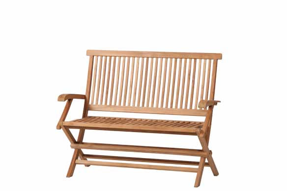 Summer Garden teak armklapbank Texas