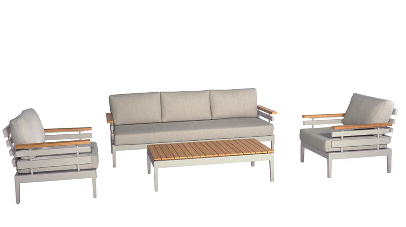 Kettler Prato loungeset antraciet pearl-white