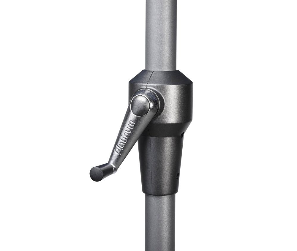 Platinum parasol Riva 300x200 zwart