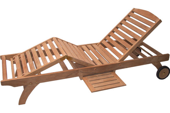 Summer Garden teak Sunlounger