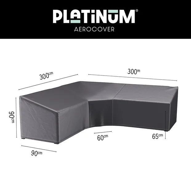 Platinum AeroCover Loungesethoes hoekset trapeze 300x300x90xH65/90 (7957)