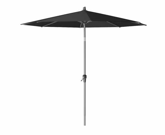 Platinum parasol Riva 250 cm rond zwart