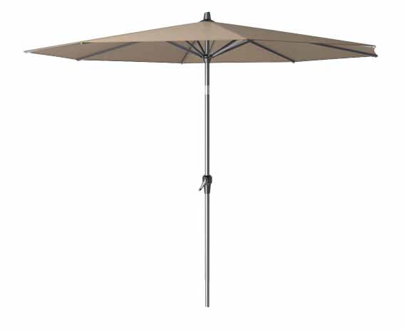 Platinum parasol Riva 300 cm rond taupe