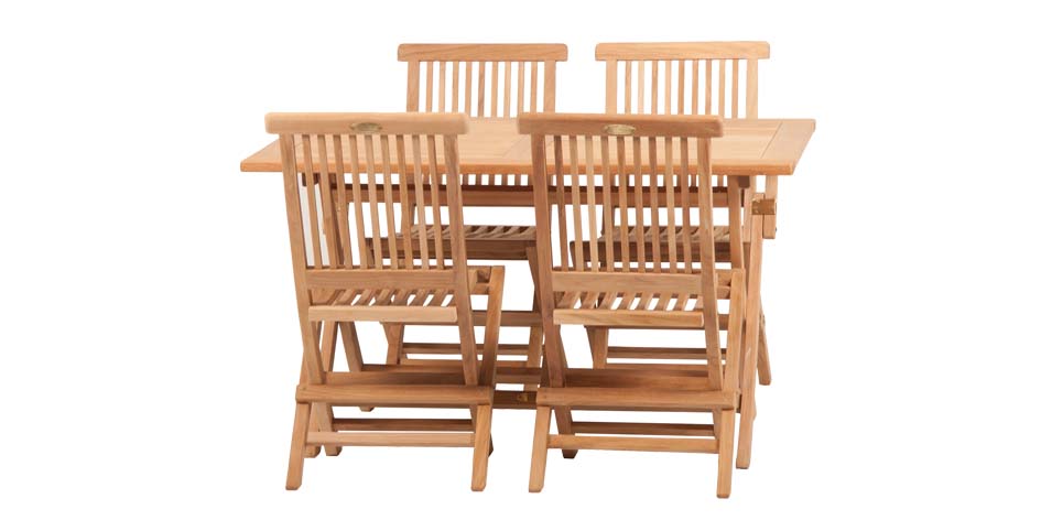 Summer Garden dining set Texas klapstoelen