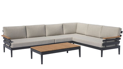 Kettler Prato lounge hoekset antraciet
